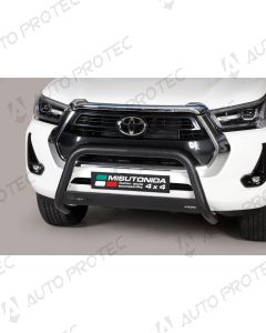 MISUTONIDA Front bar - black Toyota Hilux 63 mm 2020-