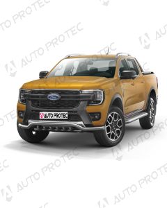 AutoProtec přední ochranný nerezový rám typ D - Ford Ranger 2023-